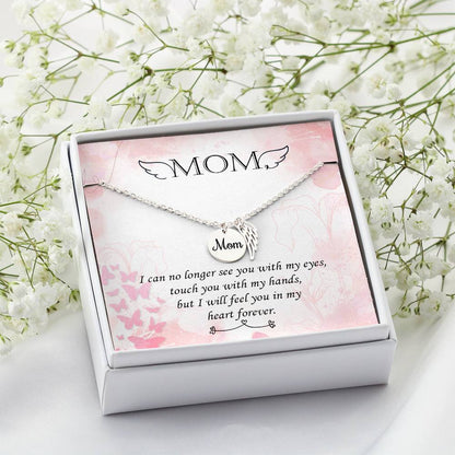 Personalized Memorial Necklace - Remembrance Necklace for Mom - In Loving Memory Gift