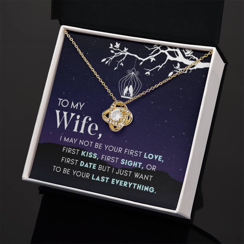 Anniversary & Valentine’s Day Gift for Wife - Emotional Jewelry from Husband - Love Knot Necklace - Personalize Memories