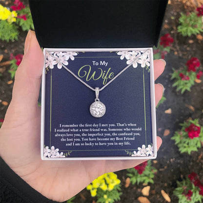To My Wife Necklace - Thoughtful Gift from Husband to Wife - Eternal Hope Necklace - Personalize Memories