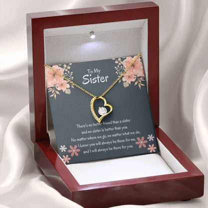 To My Sister - There's no better friend than a sister - Gift for Sister - Forever Love Necklace - Personalize Memories