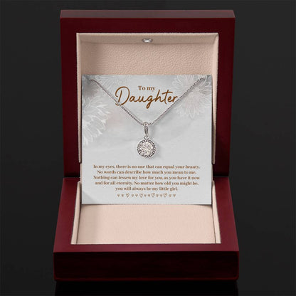To My Daughter Necklace – Birthday & Graduation Jewelry for Her – Eternal Hope Necklace - Personalize Memories