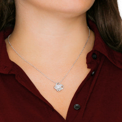 To The Love Of My Life - When I Say I Love You More - Love Knot Necklace Gift for Her - Personalize Memories