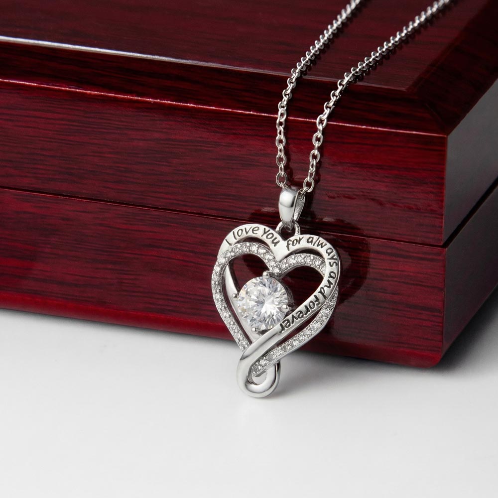 To My Wife - Forever & Always Heart Necklace