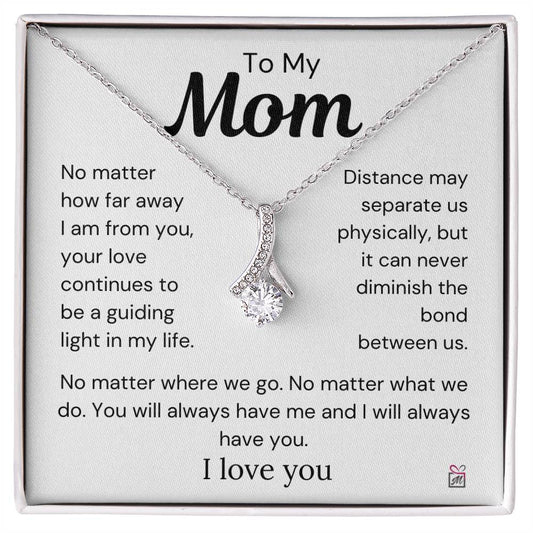 To Mom - Nothing Can Diminish The Bond Between Us - Love Knot Necklace - PM0269