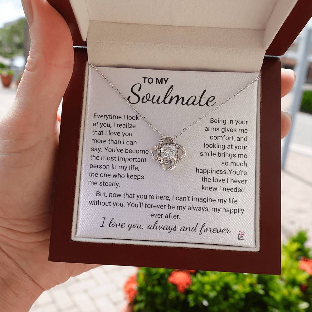To Soulmate - The Most Important Person - Love Knot Necklace - PM0204