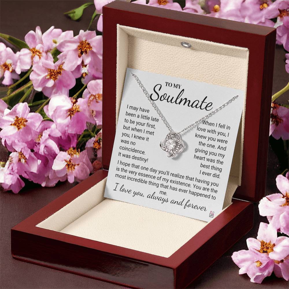 To Soulmate - It Was Destiny - Love Knot Necklace- PM0268