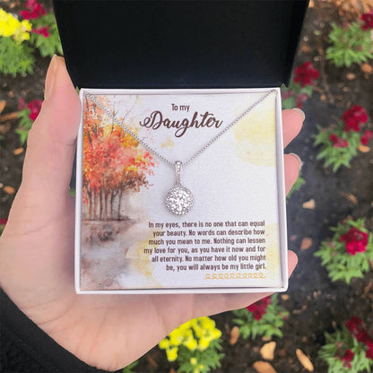 To My Daughter Necklace – Daughter Graduation & Birthday Present – Eternal Hope Necklace - Personalize Memories