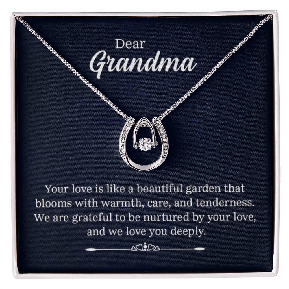 Dear Grandma - Your love is like a beautiful garden - Grandma Gift Grandma - Lucky In Love PARTNER - Personalize Memories