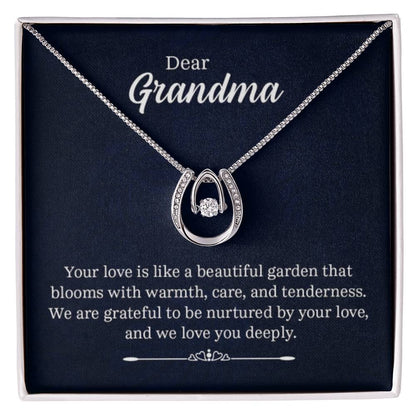 Dear Grandma - Your love is like a beautiful garden - Grandma Gift Grandma - Lucky In Love PARTNER - Personalize Memories