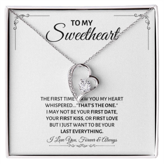 To My Sweetheart Necklace - Gift for Love on Valentine’s Day & Special Days - Forever Love Necklace - Personalize Memories