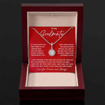To My Soulmate - Love You Forever And Always - Eternal Hope Necklace - Personalize Memories