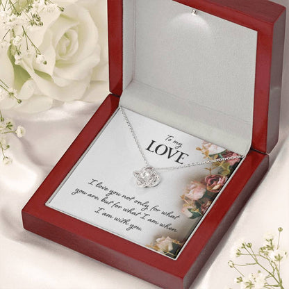 To My Love Gift - Love Knot Necklace - Perfect Gift for Soulmate - Personalize Memories