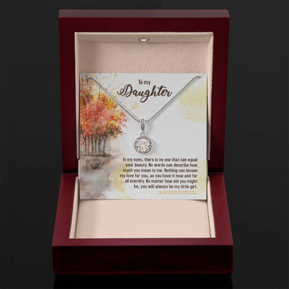 To My Daughter Necklace – Daughter Graduation & Birthday Present – Eternal Hope Necklace - Personalize Memories