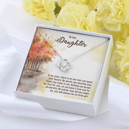 To My Daughter Necklace – Birthday Graduation Special Gift for Daughter – Love Knot Necklace - Personalize Memories