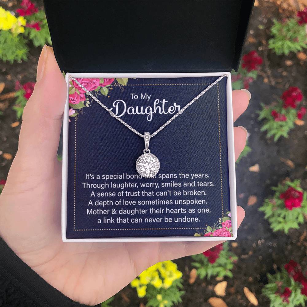 To My Daughter Necklace – Holiday Gift for Daughter Graduation – Eternal Hope Necklace - Personalize Memories
