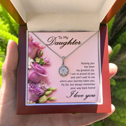To My Daughter Necklace – Birthday & Graduation Gift Jewelry – Eternal Hope Necklace - Personalize Memories