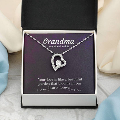 Present for Grandma - Grandma - Forever Love Necklace - Personalize Memories