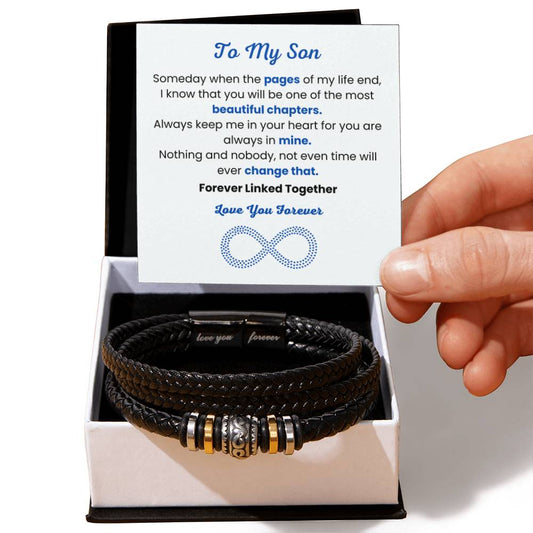 Son Graduation, Birthday Gift – Love You Forever Bracelet