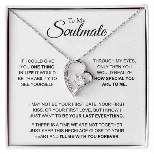 To My Soulmate - You're Special For Me - Forever Love Necklace - Gift for Girlfriend - Personalize Memories