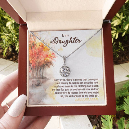 To My Daughter Necklace – Daughter Graduation & Birthday Present – Eternal Hope Necklace - Personalize Memories