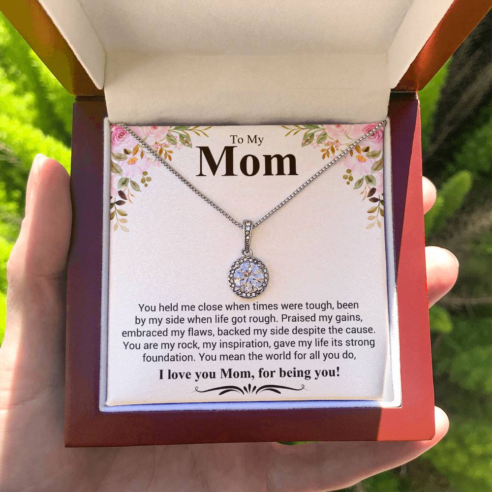Gift for Mom - I Love You Mom - Eternal Hope Necklace - Personalize Memories