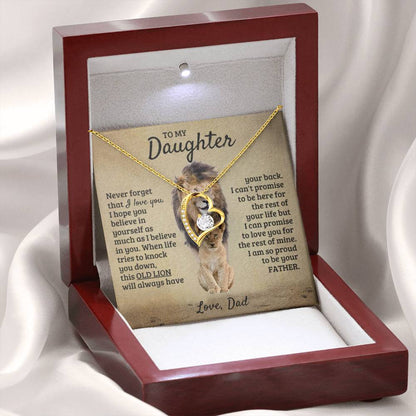 To My Daughter Necklace - I am so proud to be your father - Forever Love Necklace From Dad - Personalize Memories