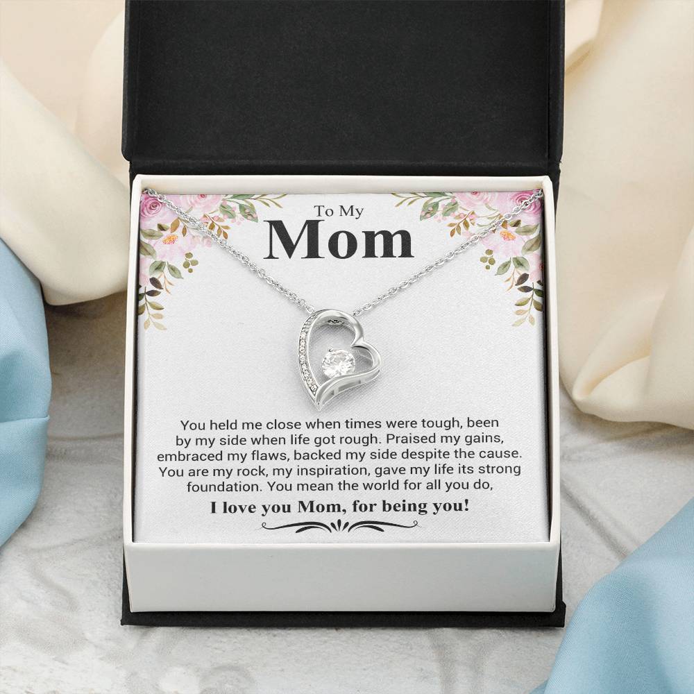 Gift for Mom - I Love You Mom - Forever Love Necklace - Personalize Memories