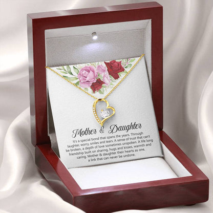 Mother & Daughter Gift - It's a Special Bond That Spans The Years - Forever Love Necklace - Personalize Memories