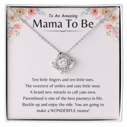 To An Amazing Mama To Be - You're going to make a wonderful mama - Love Knot Necklace - Sentimental Gift for New Mom - Personalize Memories
