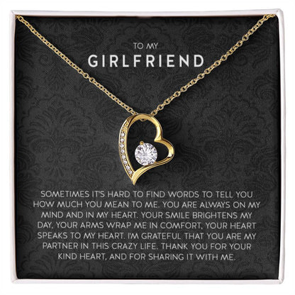 Gift for Girlfriend Necklace - Romantic Jewelry for Valentine’s Day, Birthday & Special Relationship Moments - Forever Love Necklace - Personalize Memories