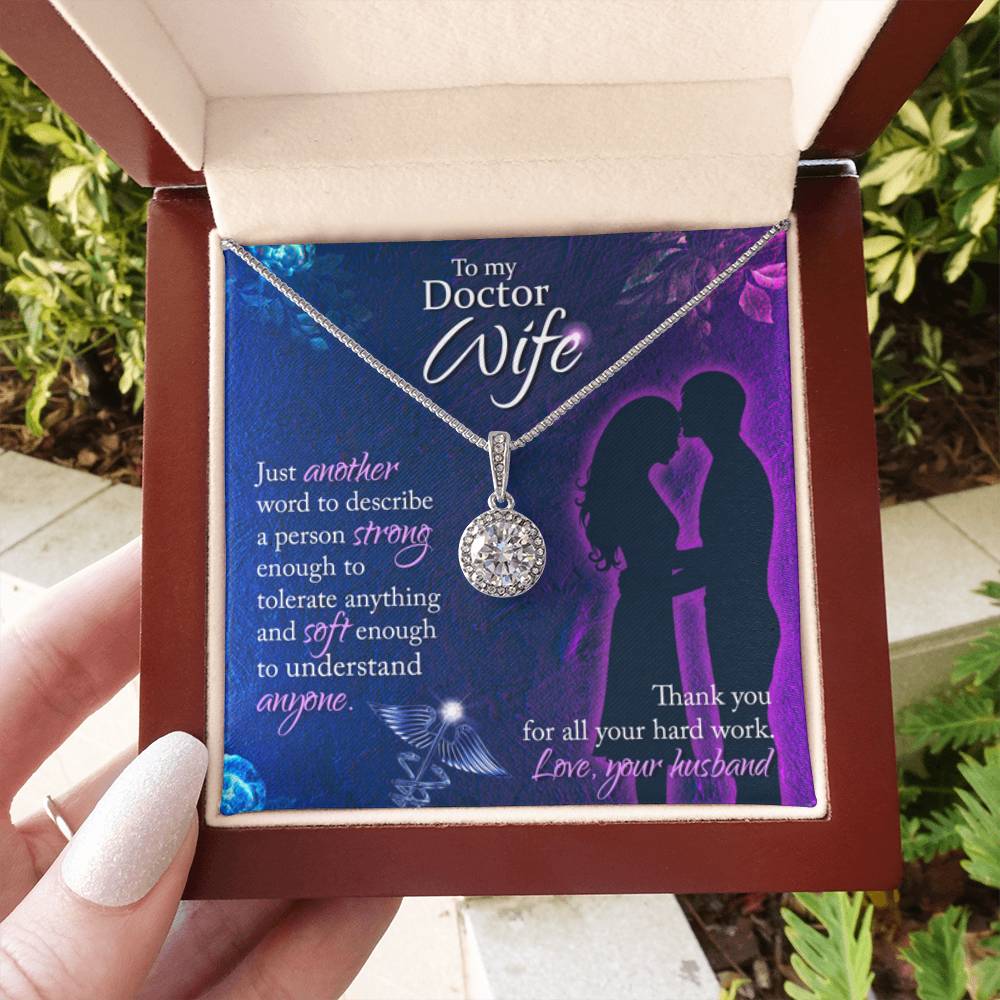 To my Doctor Wife - Eternal Hope Necklace - Gift for Wife from Husband - Personalize Memories