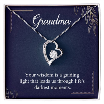 Gift for Grandma - Life's Darkest Moments Grandma - Forever Love Necklace - Personalize Memories