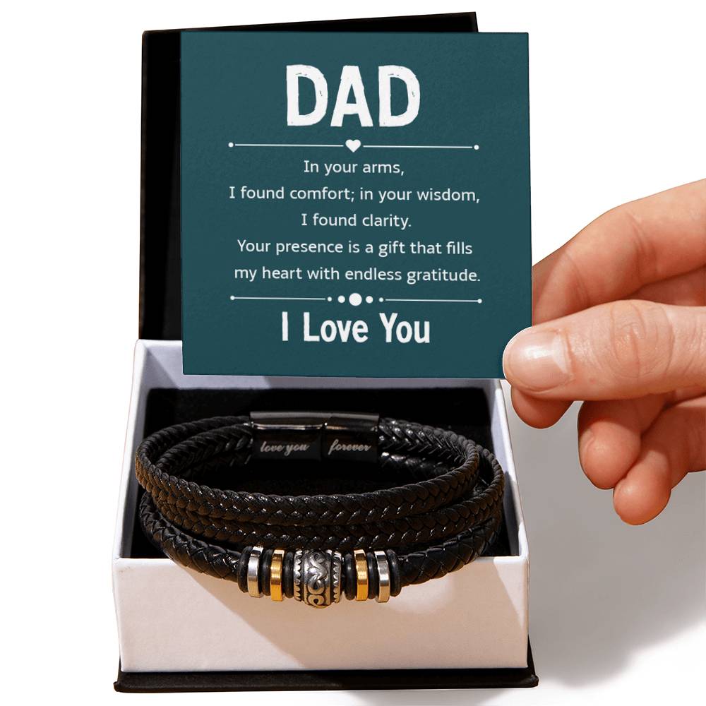 Bracelet for Dad - In your arms - Love You Forever Bracelet - Personalize Memories