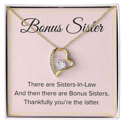 Bonus Sister Necklace Gift - Forever Love Necklace - Personalize Memories