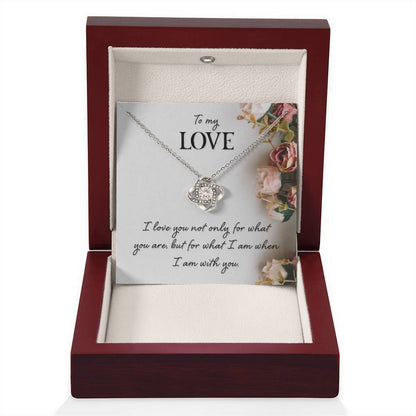 To My Love Gift - Love Knot Necklace - Perfect Gift for Soulmate - Personalize Memories