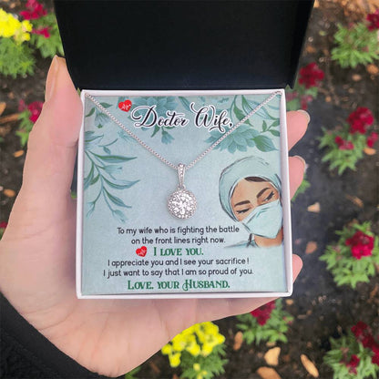 Doctor Wife Gift - Eternal Hope Necklace - Gift for Wife from Husband - Personalize Memories