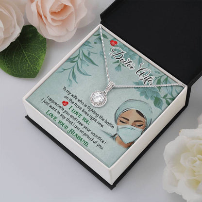 Doctor Wife Gift - Eternal Hope Necklace - Gift for Wife from Husband - Personalize Memories