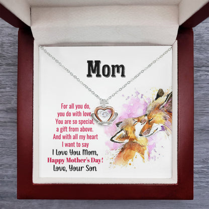 Mother's Day Gift from Son - Mom you are so special - Crown Pendant Necklace - Personalize Memories