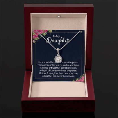 To My Daughter Necklace – Holiday Gift for Daughter Graduation – Eternal Hope Necklace - Personalize Memories