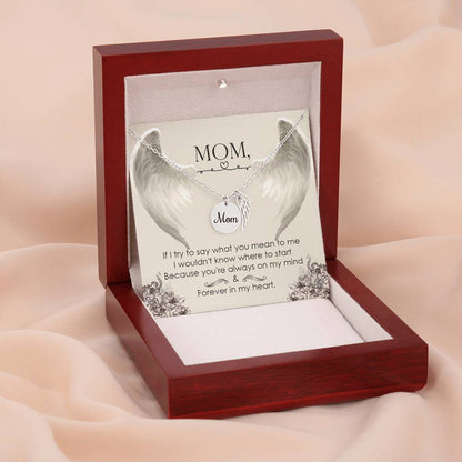 Personalized Memorial Necklace - Loss of Mother Gift - In Loving Memory Gift