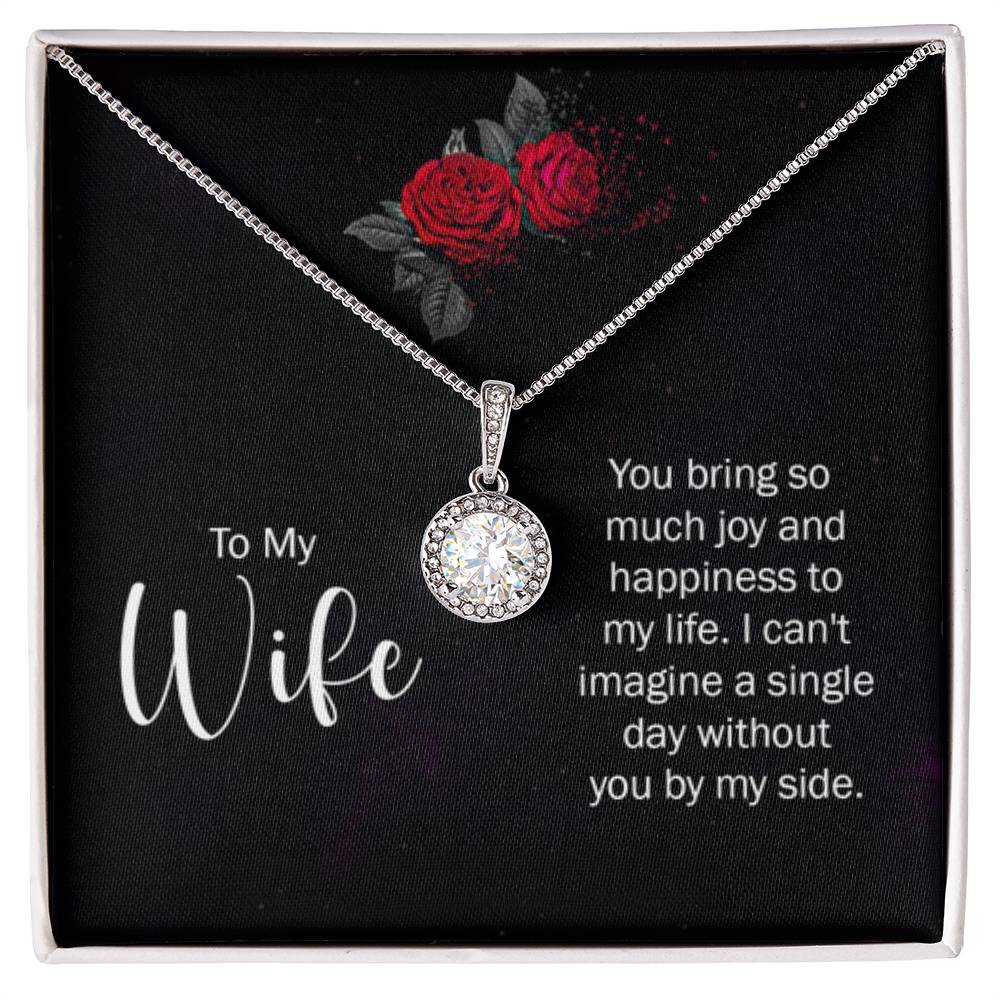 To My Wife Necklace - Romantic Jewelry for Valentine’s Day & Anniversaries - Eternal Hope Necklace - Personalize Memories