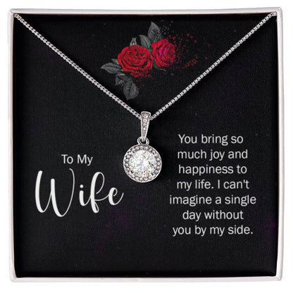 To My Wife Necklace - Romantic Jewelry for Valentine’s Day & Anniversaries - Eternal Hope Necklace - Personalize Memories