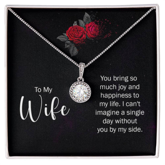 To My Wife Necklace - Romantic Jewelry for Valentine’s Day & Anniversaries - Eternal Hope Necklace - Personalize Memories