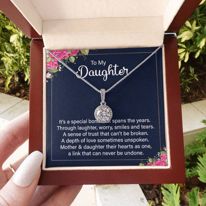 To My Daughter Necklace – Holiday Gift for Daughter Graduation – Eternal Hope Necklace - Personalize Memories