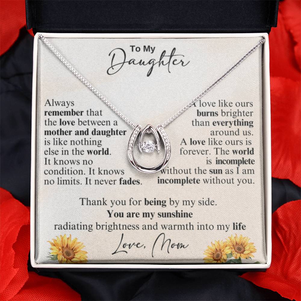 Holiday Gift for Daughter Graduation from Mom – Lucky In Love Necklace - Personalize Memories