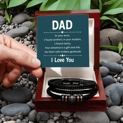 Bracelet for Dad - In your arms - Love You Forever Bracelet - Personalize Memories