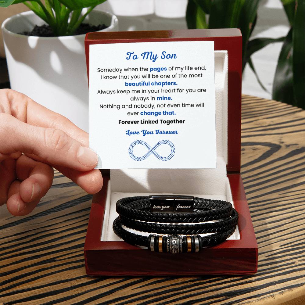 Son Graduation, Birthday Gift – Love You Forever Bracelet - Personalize Memories