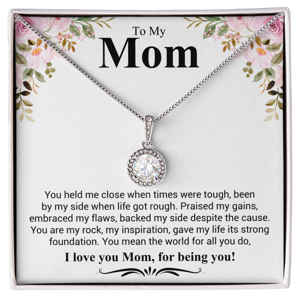Gift for Mom - I Love You Mom - Eternal Hope Necklace - Personalize Memories