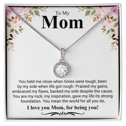 Gift for Mom - I Love You Mom - Eternal Hope Necklace - Personalize Memories
