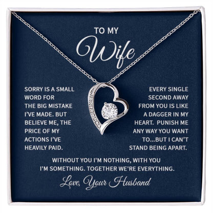 Wife Jewelry Gift from Husband - Sweet Romantic Gift for Valentine’s Day - Forever Love Necklace - Personalize Memories